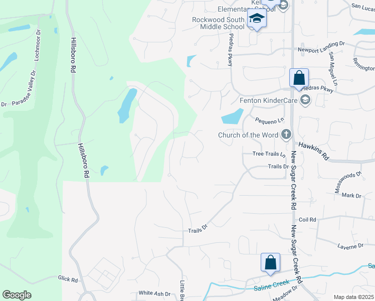 map of restaurants, bars, coffee shops, grocery stores, and more near 1221 Birch Meadow Court in Fenton