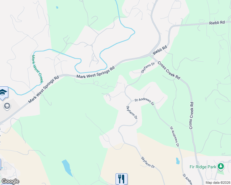 map of restaurants, bars, coffee shops, grocery stores, and more near 3979 Clearbrook Court in Santa Rosa
