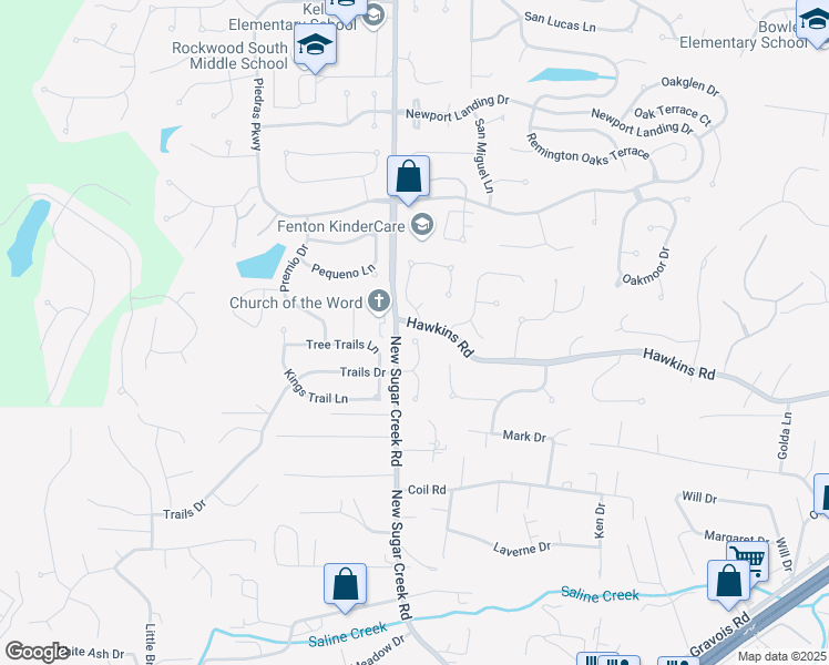 map of restaurants, bars, coffee shops, grocery stores, and more near 1156 Trails Drive in Fenton