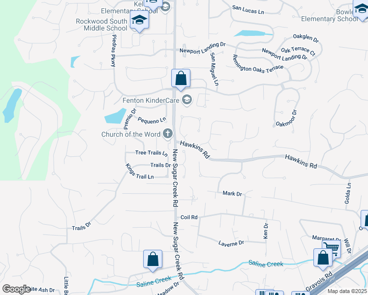 map of restaurants, bars, coffee shops, grocery stores, and more near 1156 Trails Drive in Fenton