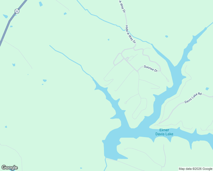 map of restaurants, bars, coffee shops, grocery stores, and more near Lake Access Road in Owen County