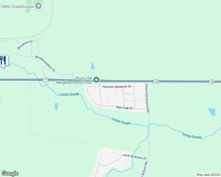 map of restaurants, bars, coffee shops, grocery stores, and more near 2401 Cypress Knoll Court in Belleville