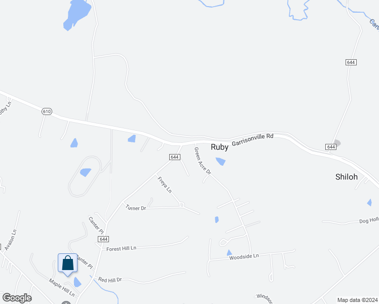 map of restaurants, bars, coffee shops, grocery stores, and more near 2075 Garrisonville Road in Stafford