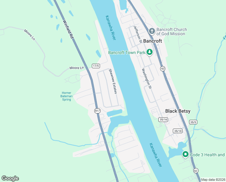 map of restaurants, bars, coffee shops, grocery stores, and more near 137-145 Cherekee Rd in Winfield