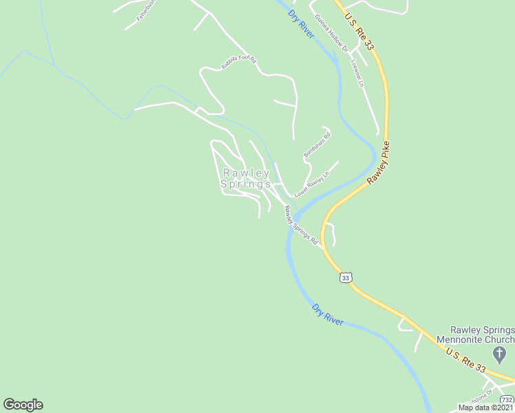 map of restaurants, bars, coffee shops, grocery stores, and more near 12304 Upper Rawley Trail in Hinton