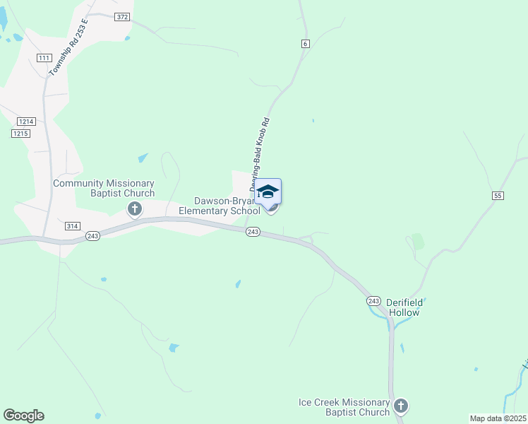 map of restaurants, bars, coffee shops, grocery stores, and more near 4503 Ohio 243 in Ironton