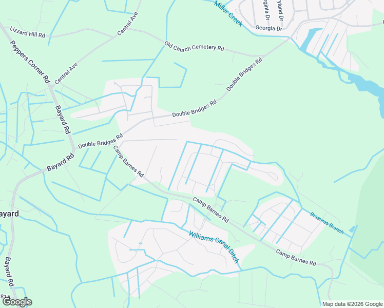 map of restaurants, bars, coffee shops, grocery stores, and more near 36234 Watch Hill Road in Frankford