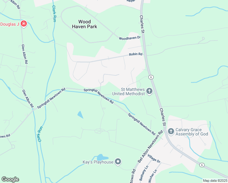 map of restaurants, bars, coffee shops, grocery stores, and more near 10400 Springhill Newtown Road in La Plata