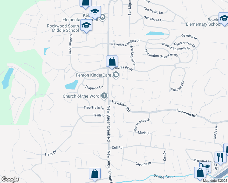 map of restaurants, bars, coffee shops, grocery stores, and more near 1426 Hawkins Corners Drive in Fenton