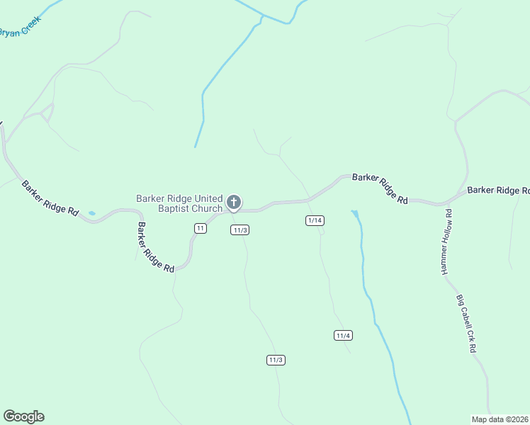 map of restaurants, bars, coffee shops, grocery stores, and more near 9239 Barker Ridge Church Road in Ona