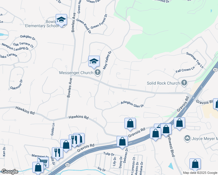 map of restaurants, bars, coffee shops, grocery stores, and more near 215 Wynnbrooke Circle Drive in Fenton