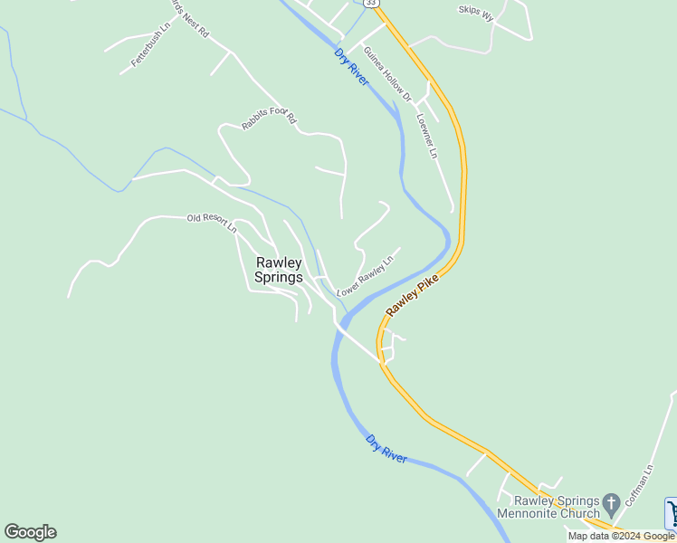 map of restaurants, bars, coffee shops, grocery stores, and more near 452 Lower Rawley Lane in Hinton