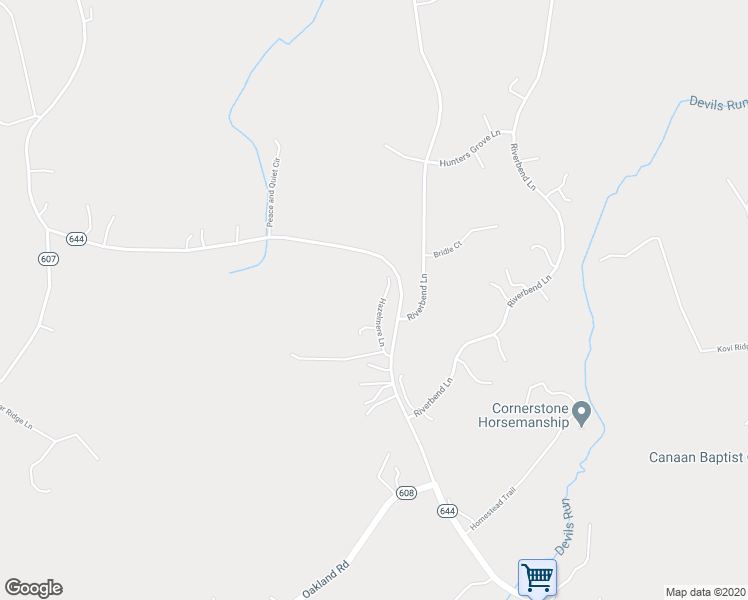 map of restaurants, bars, coffee shops, grocery stores, and more near 5062 Hazelmere Lane in Reva