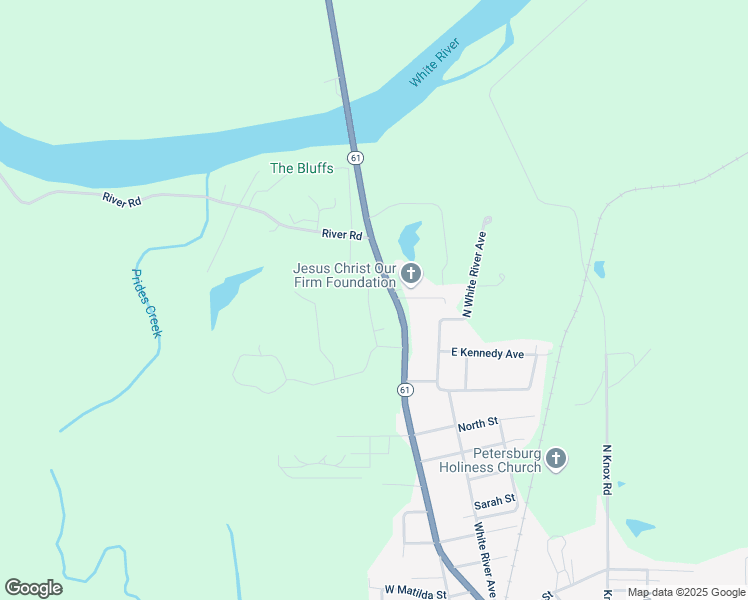 map of restaurants, bars, coffee shops, grocery stores, and more near 1342 North Kennedy Court in Petersburg