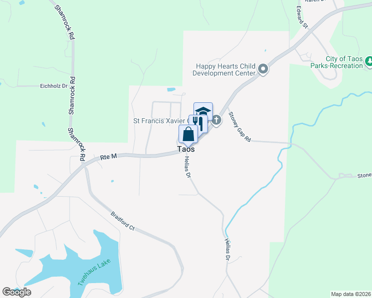 map of restaurants, bars, coffee shops, grocery stores, and more near in Taos
