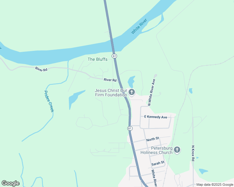 map of restaurants, bars, coffee shops, grocery stores, and more near 1342 North Kennedy Court in Petersburg