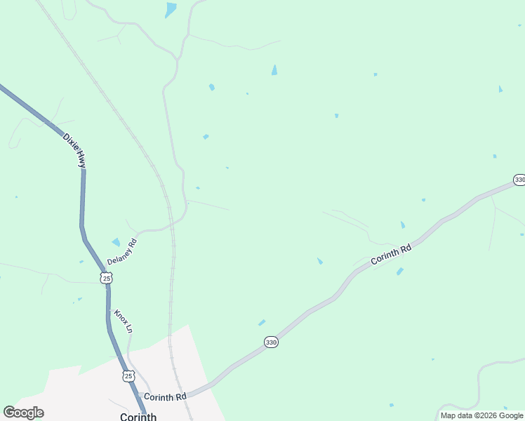 map of restaurants, bars, coffee shops, grocery stores, and more near 1650 Blanchet Road in Corinth