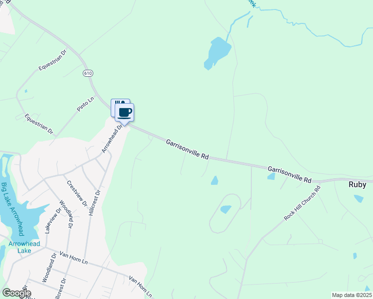 map of restaurants, bars, coffee shops, grocery stores, and more near 2241 Garrisonville Road in Stafford