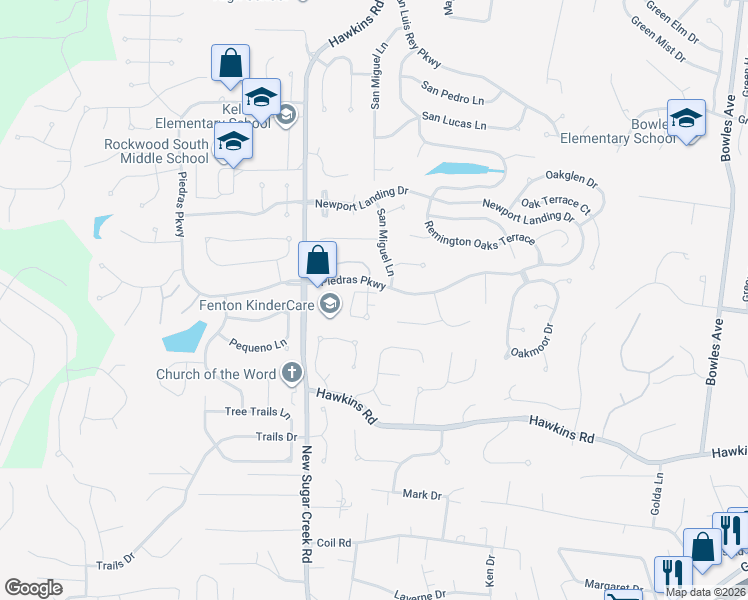 map of restaurants, bars, coffee shops, grocery stores, and more near 1089 Caballo Court in Fenton
