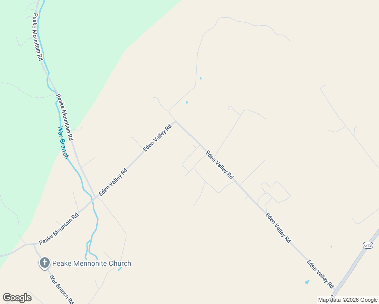 map of restaurants, bars, coffee shops, grocery stores, and more near 8423 Eden Valley Road in Harrisonburg