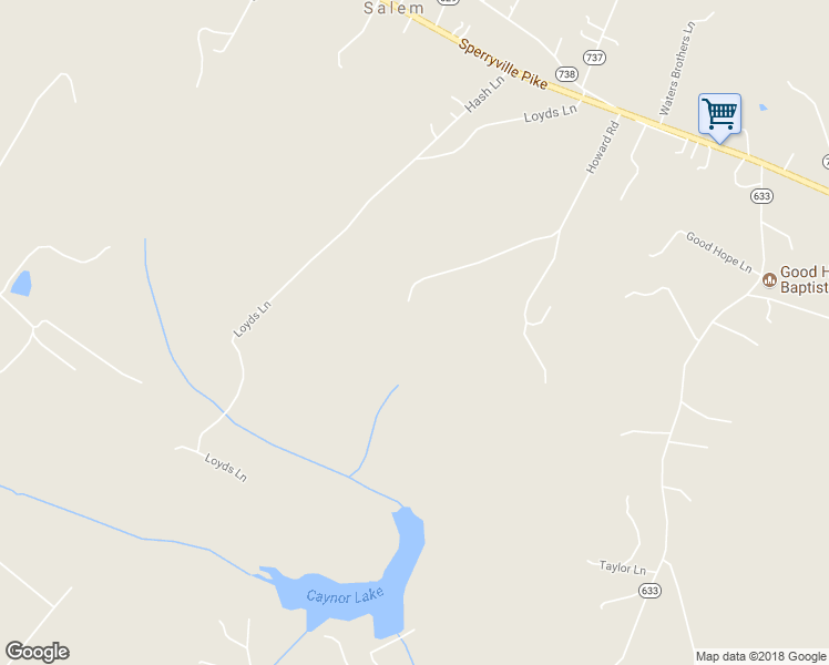 map of restaurants, bars, coffee shops, grocery stores, and more near 14088 Howard Road in Culpeper