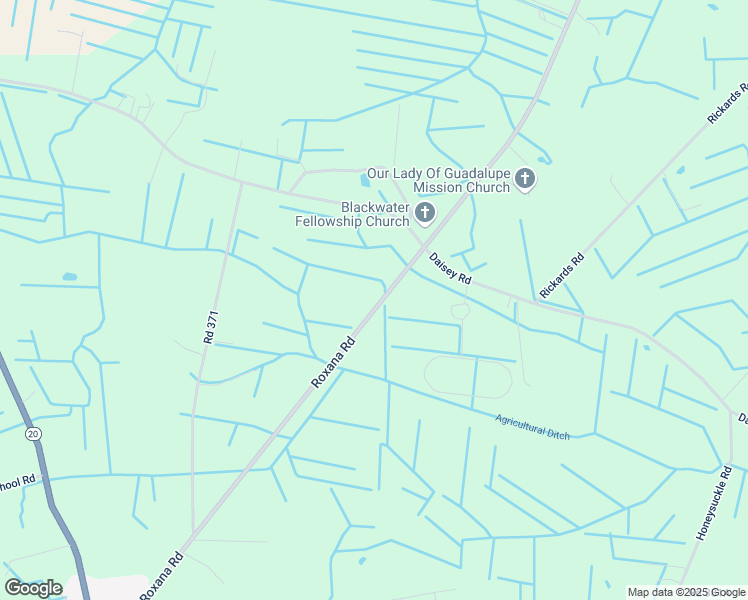 map of restaurants, bars, coffee shops, grocery stores, and more near 34602 Roxana Road in Frankford