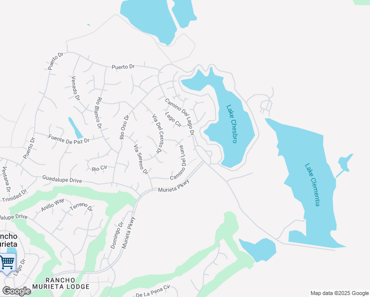 map of restaurants, bars, coffee shops, grocery stores, and more near 6521 Camino Del Luna in Rancho Murieta