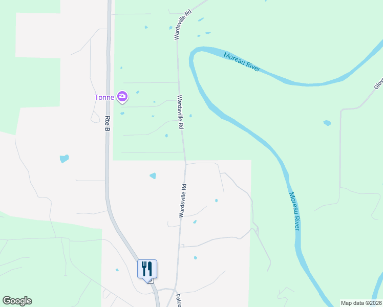 map of restaurants, bars, coffee shops, grocery stores, and more near 5109 Wardsville Road in Jefferson City