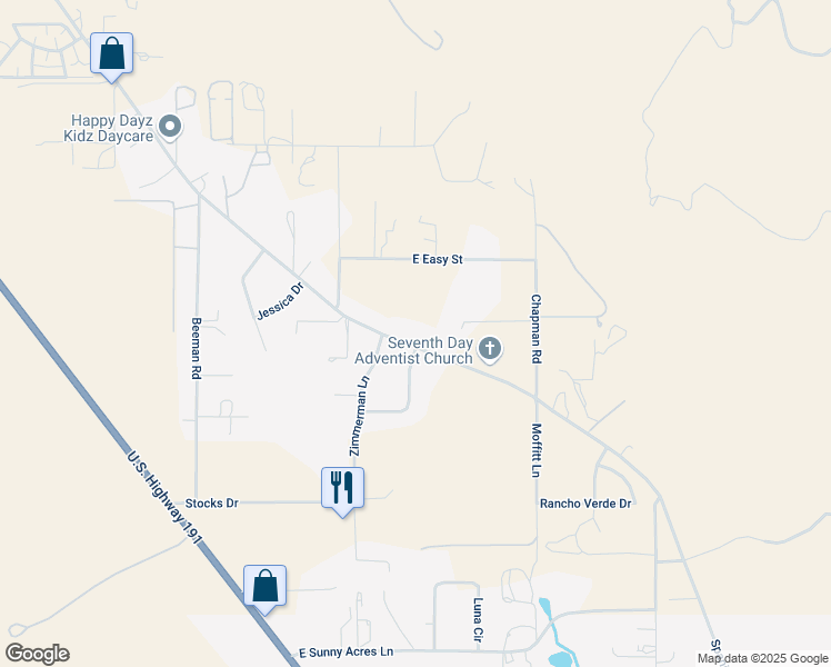 map of restaurants, bars, coffee shops, grocery stores, and more near 4551 South Spanish Valley Drive in Moab