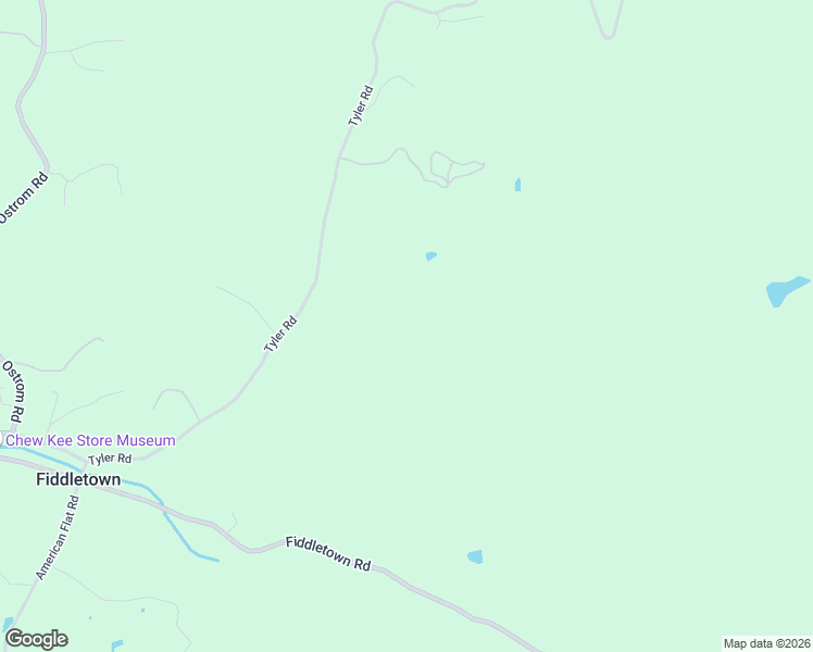 map of restaurants, bars, coffee shops, grocery stores, and more near 14880 Tyler Road in Fiddletown