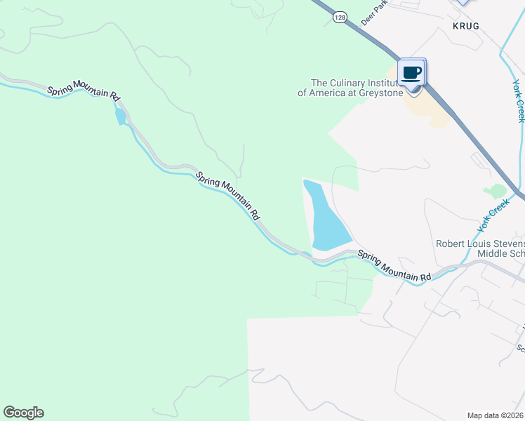 map of restaurants, bars, coffee shops, grocery stores, and more near 2910 Spring Mountain Road in St. Helena