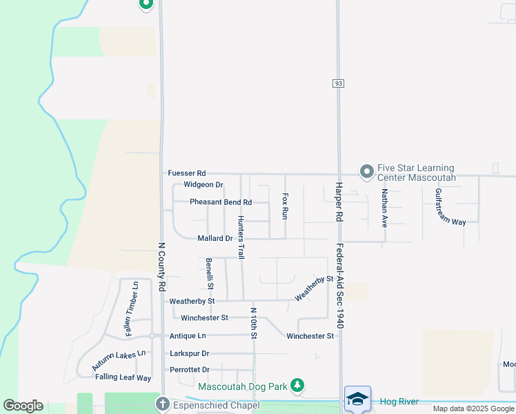 map of restaurants, bars, coffee shops, grocery stores, and more near 7 Pheasant Bend Road in Mascoutah
