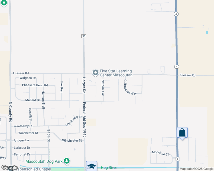 map of restaurants, bars, coffee shops, grocery stores, and more near 285 Kristina Court in Mascoutah