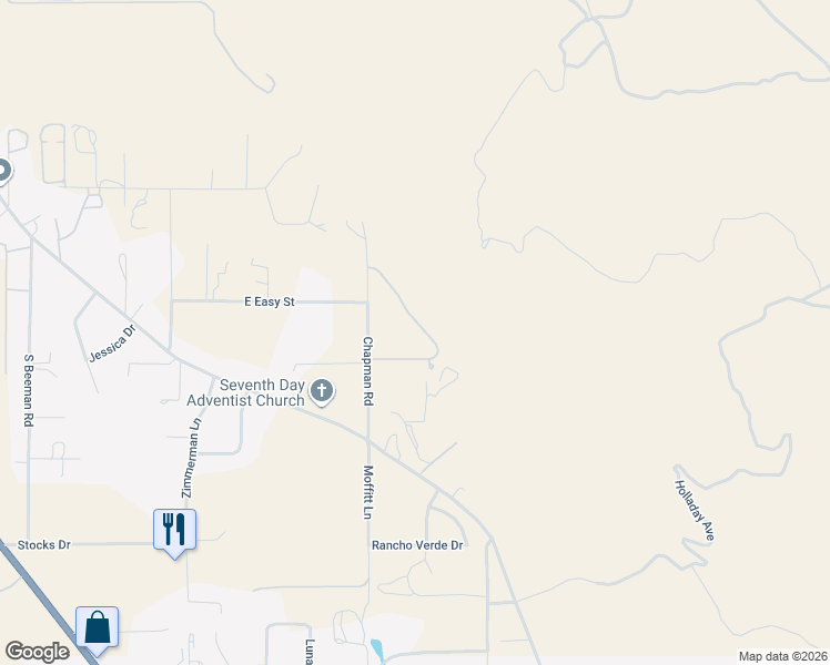map of restaurants, bars, coffee shops, grocery stores, and more near 4335 Chapman Road in Moab