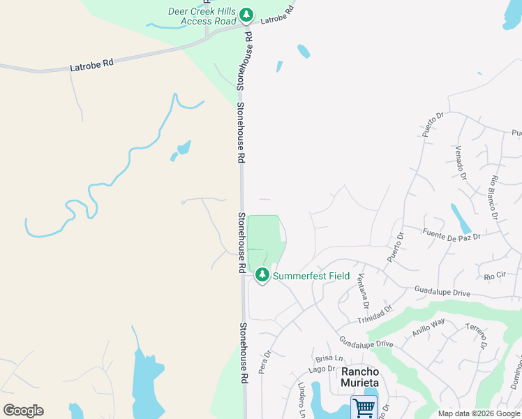 map of restaurants, bars, coffee shops, grocery stores, and more near 7111 Stonehouse Road in Sloughhouse