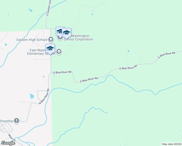 map of restaurants, bars, coffee shops, grocery stores, and more near 5902 East Blue River Road in New Pekin