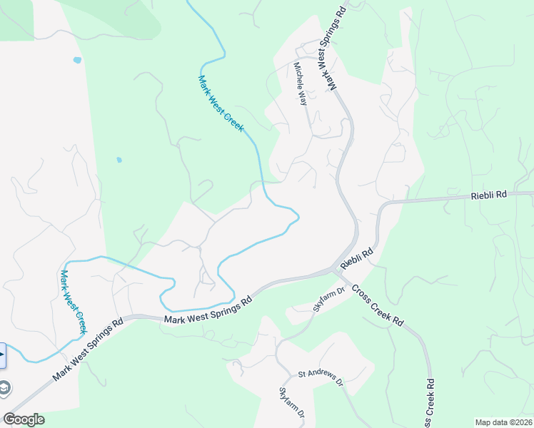 map of restaurants, bars, coffee shops, grocery stores, and more near 980 Quietwater Road in Santa Rosa