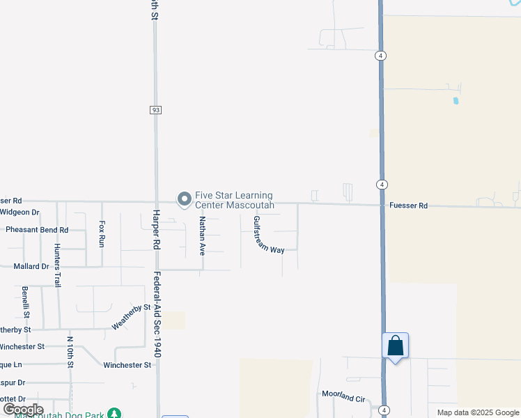 map of restaurants, bars, coffee shops, grocery stores, and more near 9905 Cessna Court in Mascoutah