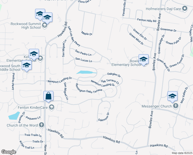 map of restaurants, bars, coffee shops, grocery stores, and more near 1448 Remington Oaks Terrace in Fenton