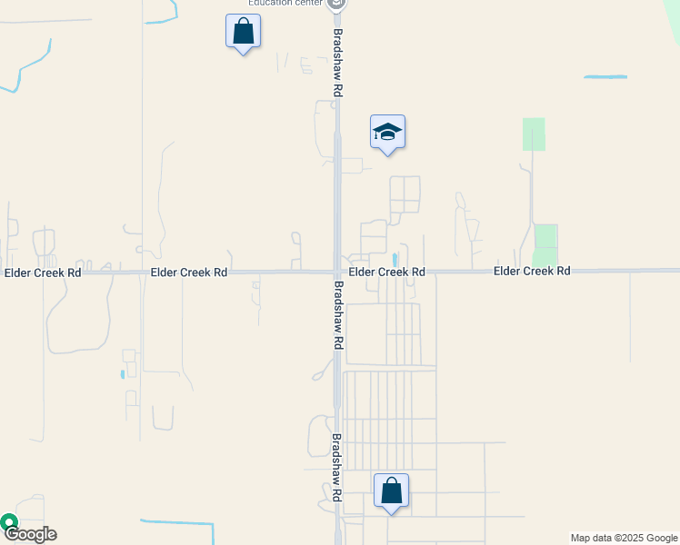 map of restaurants, bars, coffee shops, grocery stores, and more near 3849 Bradshaw Road in Sacramento