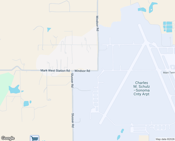 map of restaurants, bars, coffee shops, grocery stores, and more near 5411 Mark West Station Road in Windsor