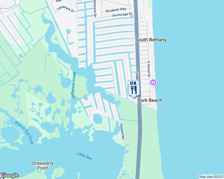 map of restaurants, bars, coffee shops, grocery stores, and more near 403 Plymouth Road in Bethany Beach