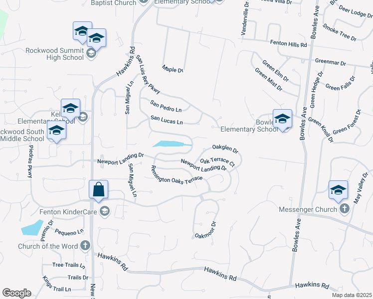 map of restaurants, bars, coffee shops, grocery stores, and more near 1448 Remington Oaks Terrace in Fenton