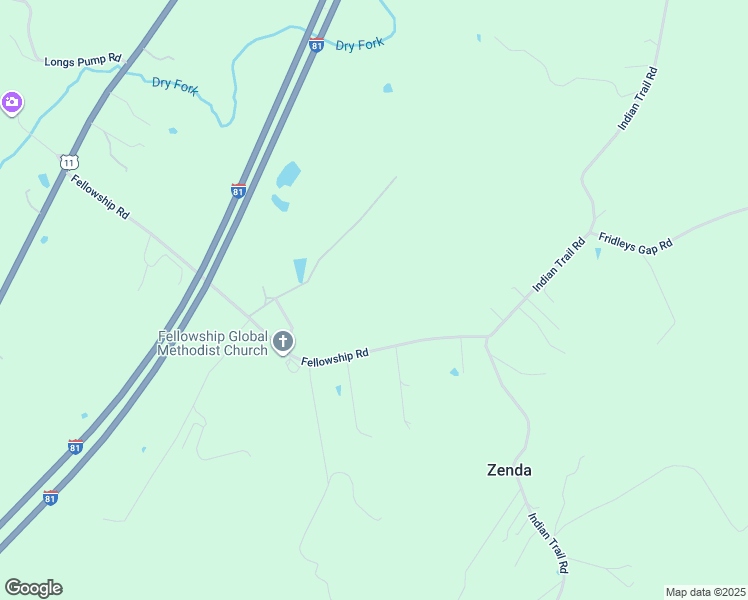 map of restaurants, bars, coffee shops, grocery stores, and more near 813 Fellowship Road in Harrisonburg