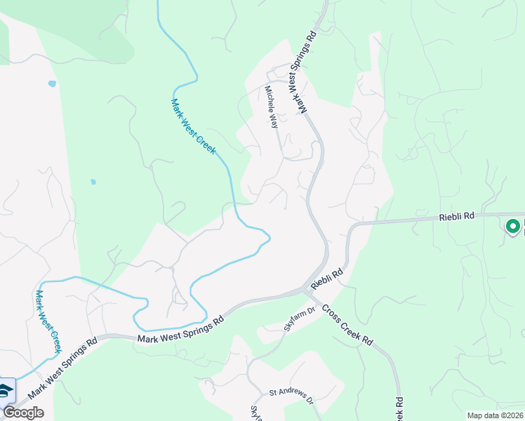 map of restaurants, bars, coffee shops, grocery stores, and more near 1236 Michele Way in Santa Rosa