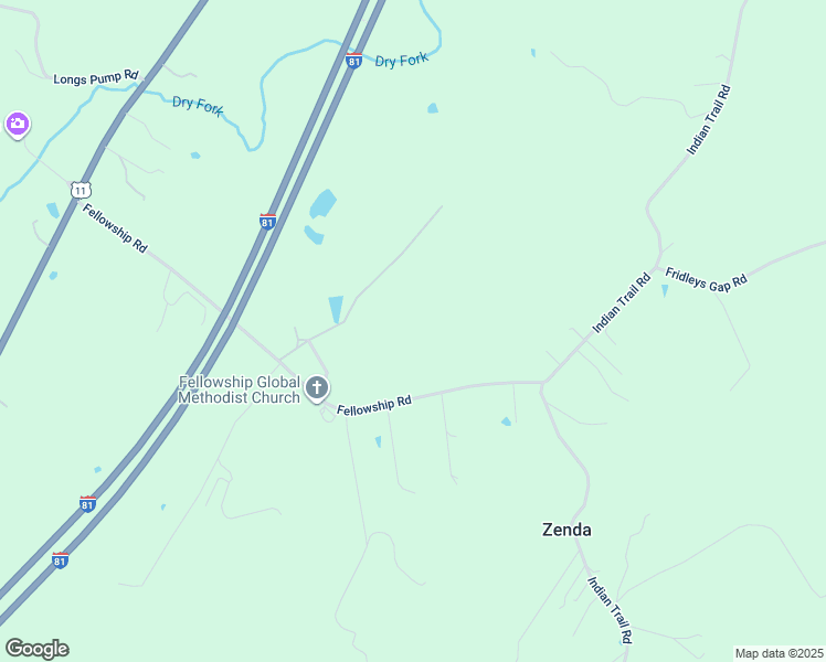map of restaurants, bars, coffee shops, grocery stores, and more near 813 Fellowship Road in Harrisonburg