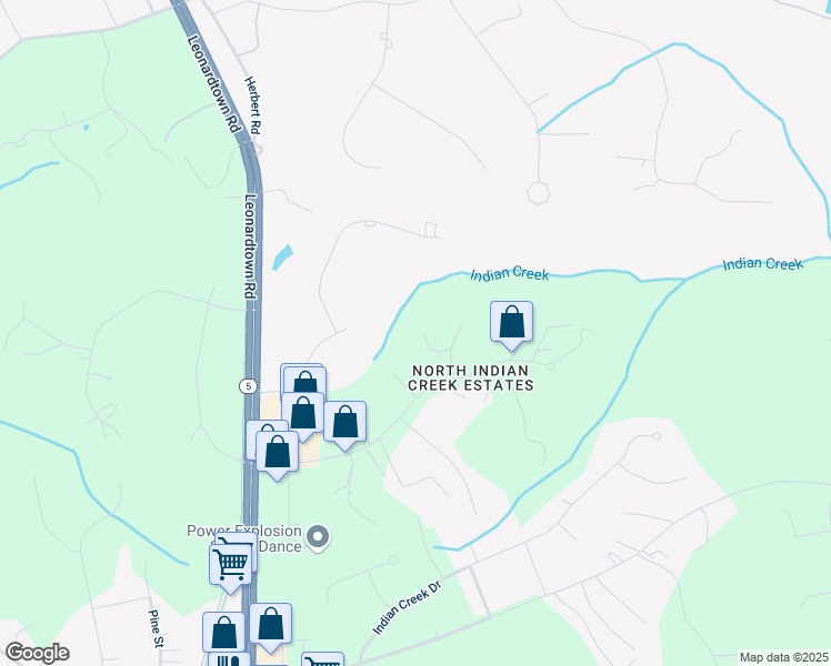 map of restaurants, bars, coffee shops, grocery stores, and more near 30683 Big Horn Court in Charlotte Hall