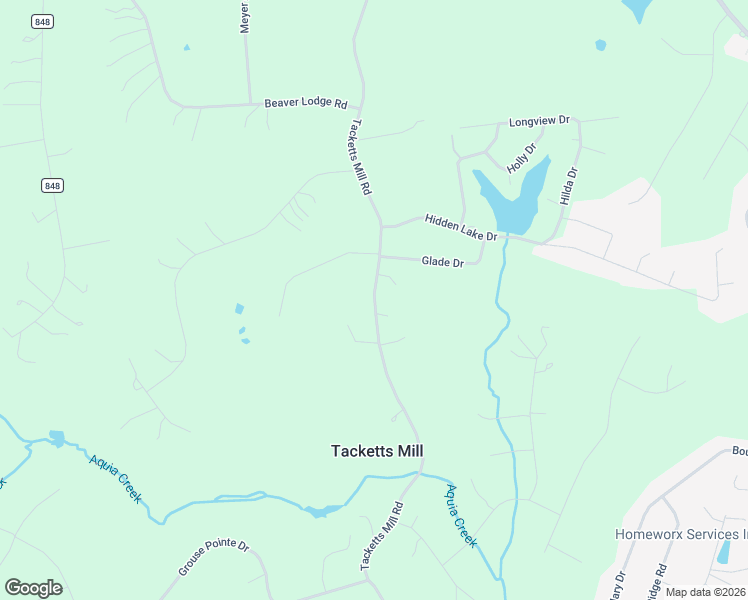 map of restaurants, bars, coffee shops, grocery stores, and more near 580 Tacketts Mill Road in Stafford