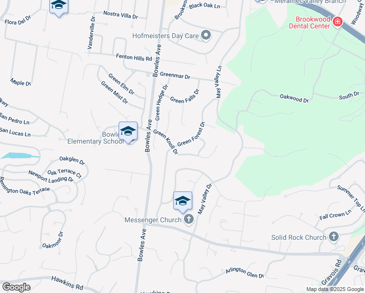 map of restaurants, bars, coffee shops, grocery stores, and more near 662 Green Forest Drive in Fenton