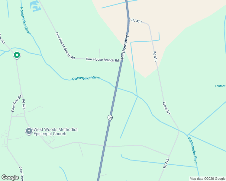 map of restaurants, bars, coffee shops, grocery stores, and more near 34376 Millsboro Highway in Millsboro